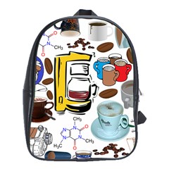 Just Bring Me Coffee School Bag (xl) by StuffOrSomething