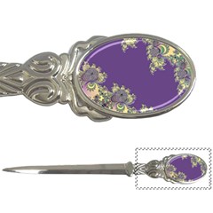 Purple Symbolic Fractal Letter Opener