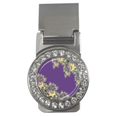 Purple Symbolic Fractal Money Clip (cz)