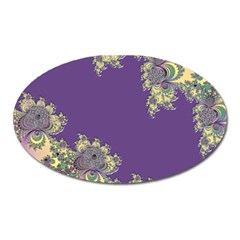 Purple Symbolic Fractal Magnet (oval)