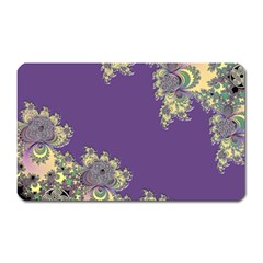 Purple Symbolic Fractal Magnet (rectangular) by UROCKtheWorldDesign