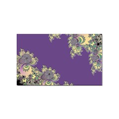 Purple Symbolic Fractal Sticker 100 Pack (rectangle)