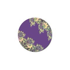 Purple Symbolic Fractal Golf Ball Marker 4 Pack by UROCKtheWorldDesign