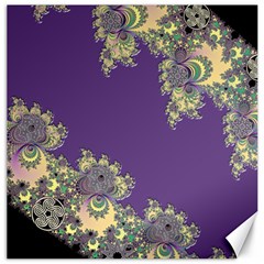 Purple Symbolic Fractal Canvas 20  X 20  (unframed)