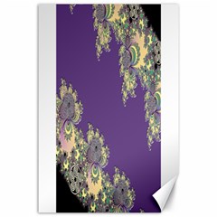 Purple Symbolic Fractal Canvas 24  X 36  (unframed) by UROCKtheWorldDesign