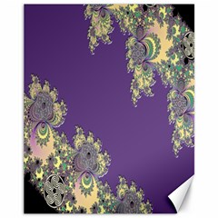 Purple Symbolic Fractal Canvas 11  X 14  (unframed)