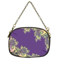 Purple Symbolic Fractal Chain Purse (one Side)