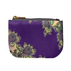 Purple Symbolic Fractal Coin Change Purse