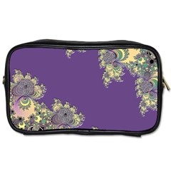 Purple Symbolic Fractal Travel Toiletry Bag (one Side) by UROCKtheWorldDesign