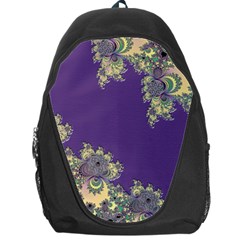 Purple Symbolic Fractal Backpack Bag