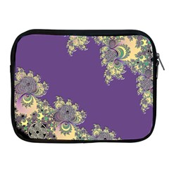 Purple Symbolic Fractal Apple Ipad Zippered Sleeve by UROCKtheWorldDesign