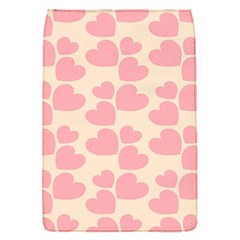 Cream And Salmon Hearts Removable Flap Cover (small)