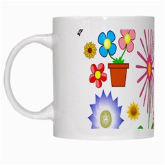 Summer Florals White Coffee Mug