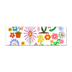 Summer Florals Bumper Sticker by StuffOrSomething