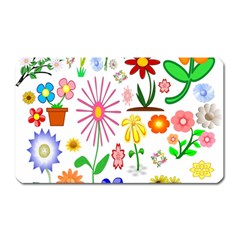 Summer Florals Magnet (rectangular)