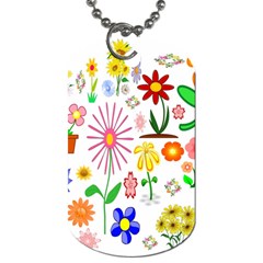 Summer Florals Dog Tag (one Sided) by StuffOrSomething