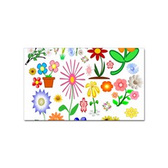 Summer Florals Sticker 10 Pack (rectangle) by StuffOrSomething