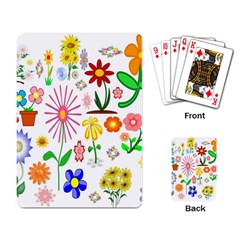 Summer Florals Playing Cards Single Design