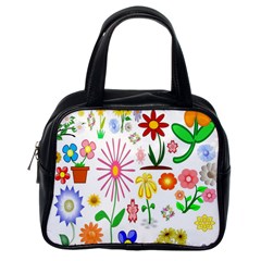 Summer Florals Classic Handbag (one Side)