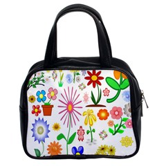 Summer Florals Classic Handbag (two Sides)