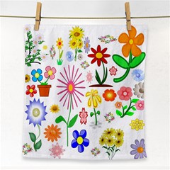 Summer Florals Face Towel