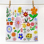 Summer Florals Face Towel Front