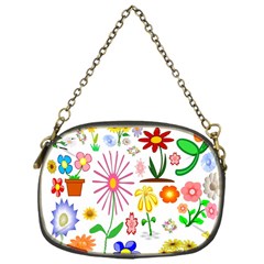 Summer Florals Chain Purse (one Side)