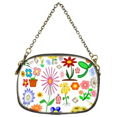 Summer Florals Chain Purse (two Sided) 