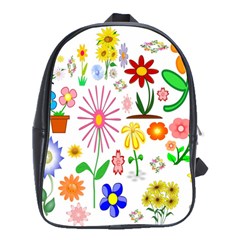 Summer Florals School Bag (large)