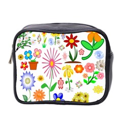 Summer Florals Mini Travel Toiletry Bag (two Sides)