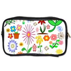 Summer Florals Travel Toiletry Bag (one Side)