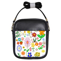 Summer Florals Girl s Sling Bag