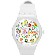 Summer Florals Plastic Sport Watch (medium)