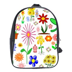 Summer Florals School Bag (xl)