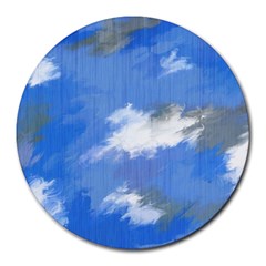 Abstract Clouds 8  Mouse Pad (round)