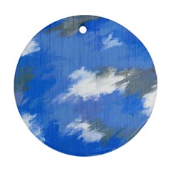 Abstract Clouds Round Ornament by StuffOrSomething