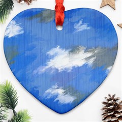 Abstract Clouds Heart Ornament by StuffOrSomething