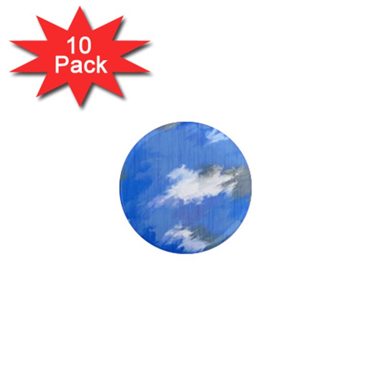 Abstract Clouds 1  Mini Button Magnet (10 pack)