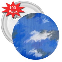 Abstract Clouds 3  Button (100 Pack)