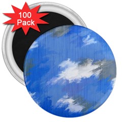 Abstract Clouds 3  Button Magnet (100 Pack) by StuffOrSomething