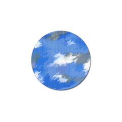 Abstract Clouds Golf Ball Marker