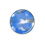 Abstract Clouds Golf Ball Marker (for Hat Clip) Front