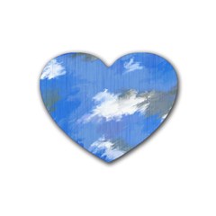 Abstract Clouds Drink Coasters 4 Pack (heart) 