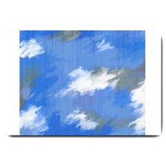 Abstract Clouds Large Door Mat