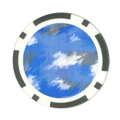 Abstract Clouds Poker Chip by StuffOrSomething