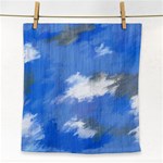 Abstract Clouds Face Towel Front