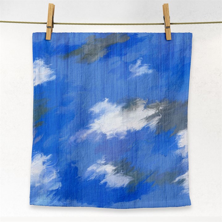 Abstract Clouds Face Towel