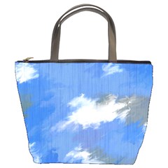 Abstract Clouds Bucket Handbag