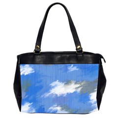 Abstract Clouds Oversize Office Handbag (two Sides)