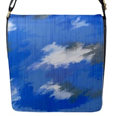 Abstract Clouds Flap Closure Messenger Bag (small)